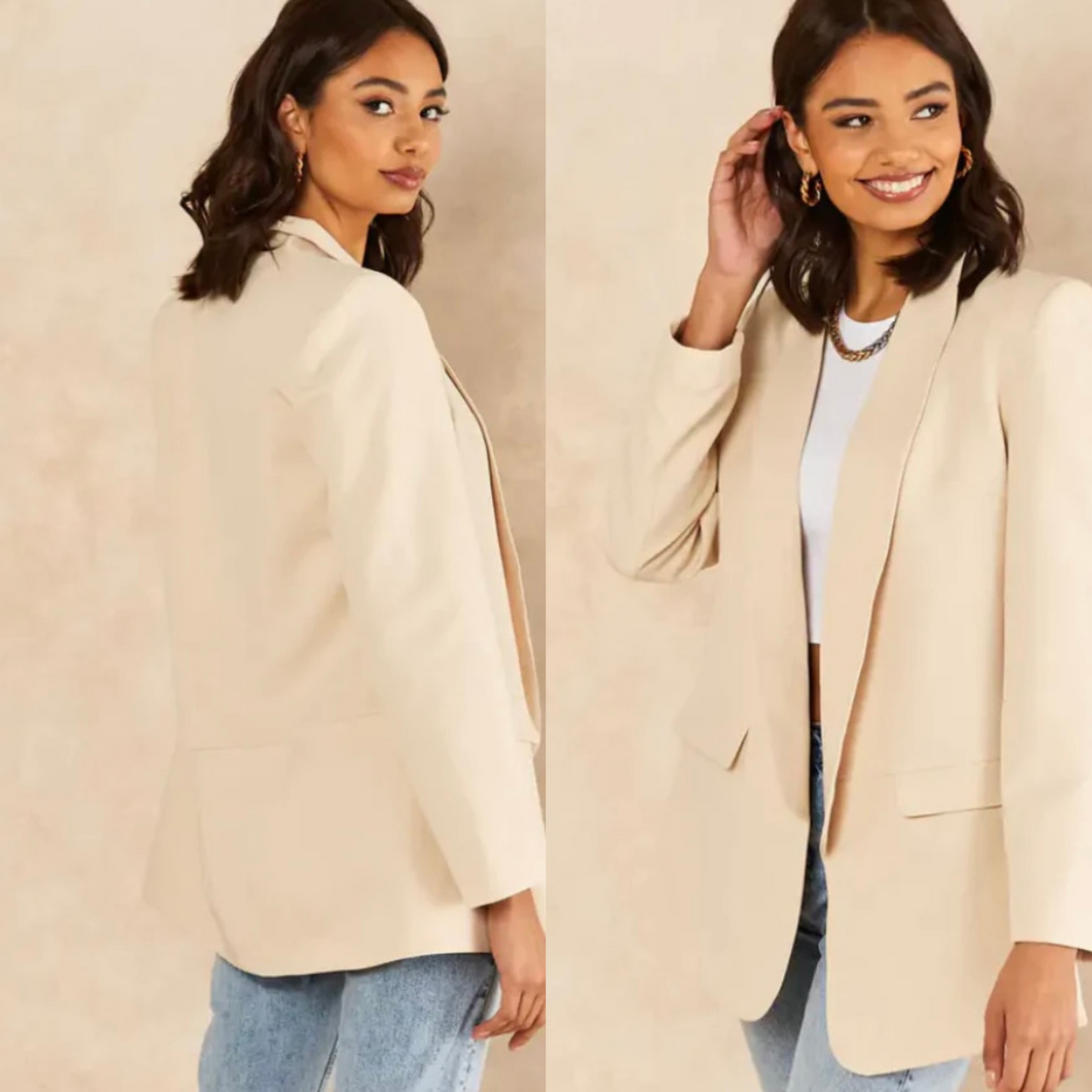 Blazer Beige Oversized 66001