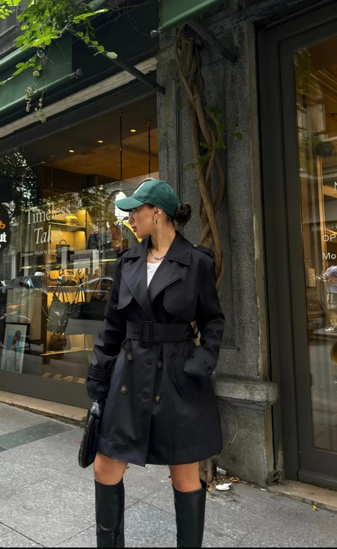 Beatriz Rykfrakki  Black