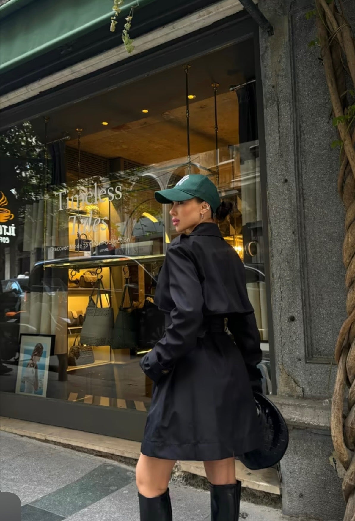 Beatriz Rykfrakki  Black