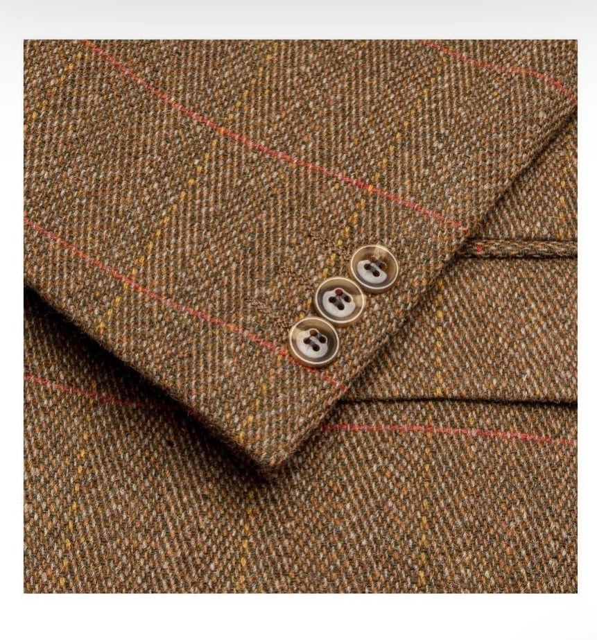 Blazer Walker and Hawkes Men´s Derby Tweed Brown Central Iceland