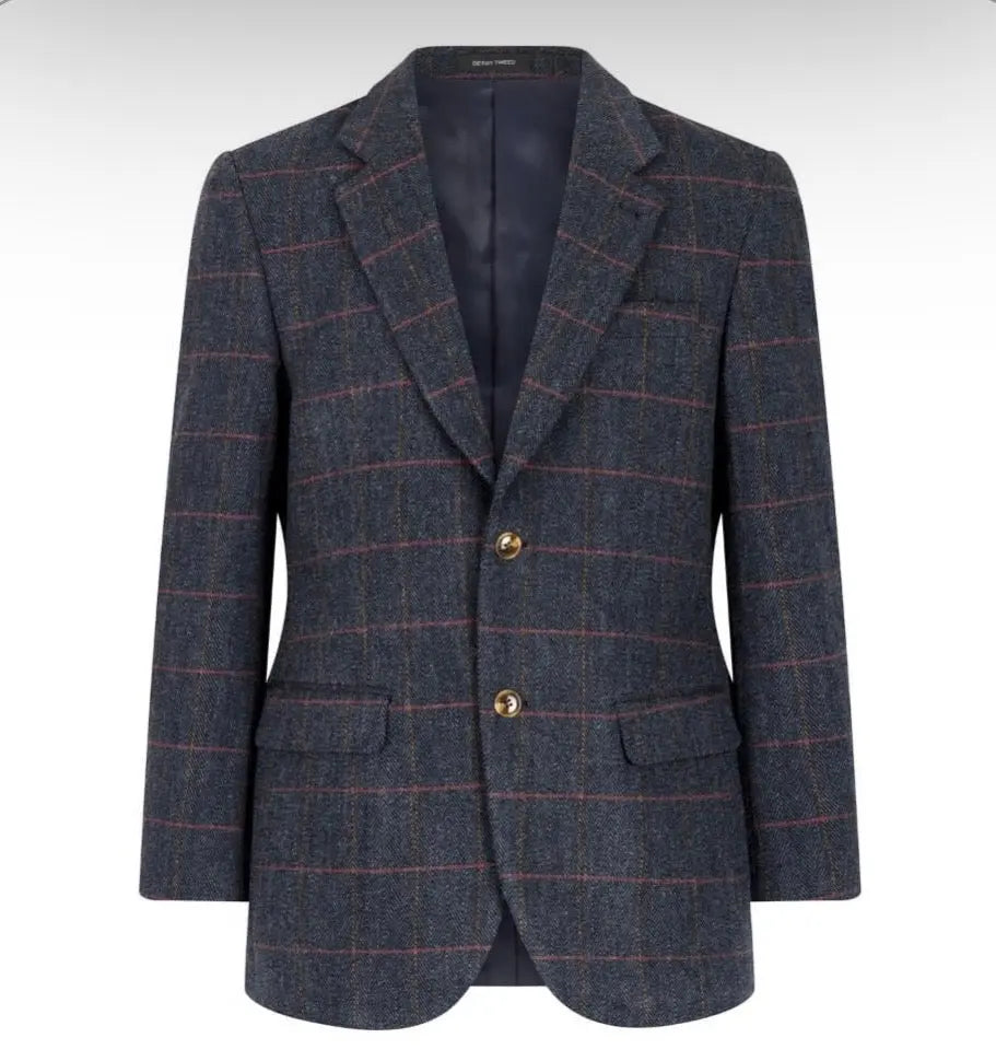 Blazer Walker and Hawkes Men´s Derby Tweed Blue Central Iceland