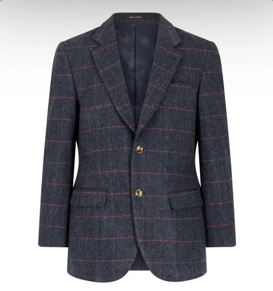 Blazer Walker and Hawkes Men´s Derby Tweed Blue Central Iceland