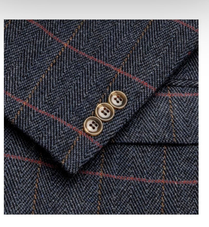 Blazer Walker and Hawkes Men´s Derby Tweed Blue Central Iceland