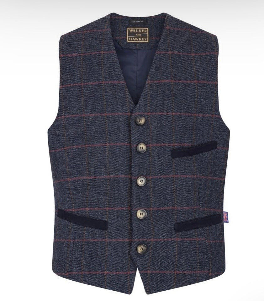Vesti Herra Tweed Blue Central Iceland