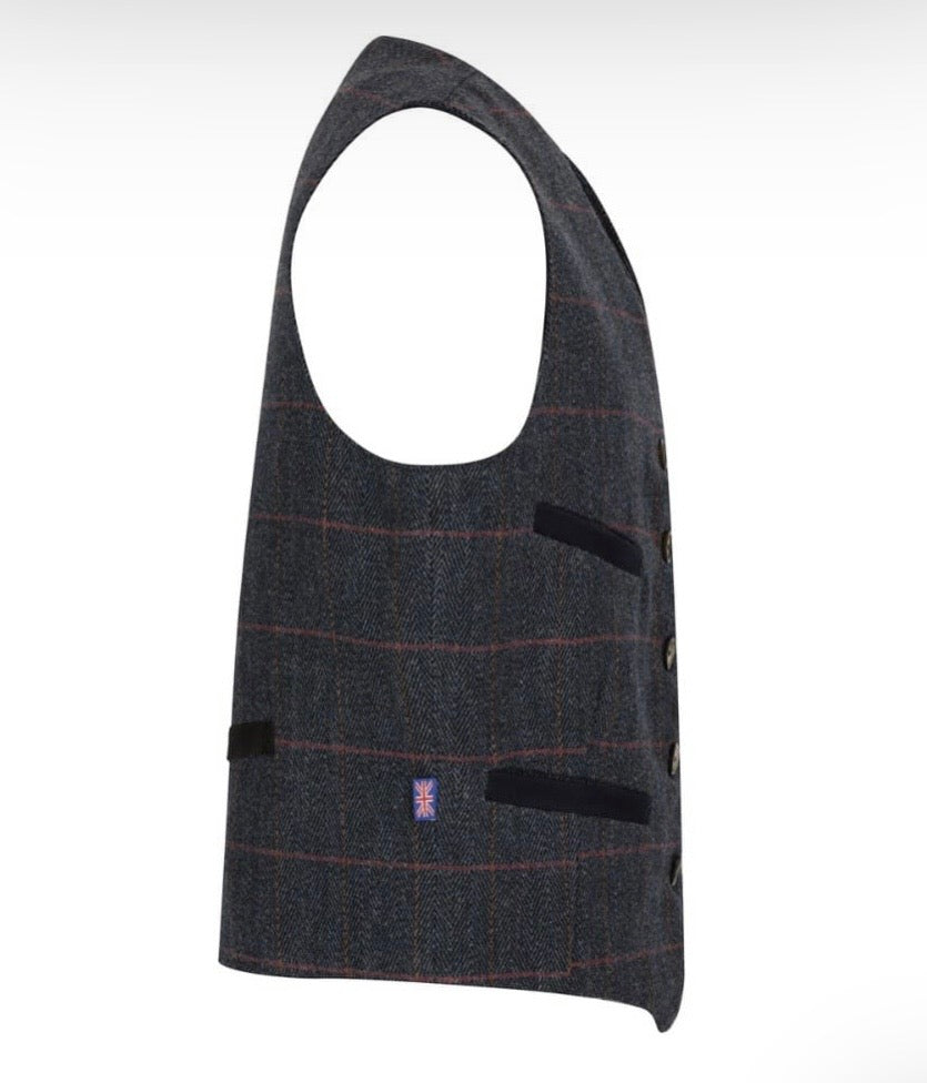 Vesti Herra Tweed Blue Central Iceland