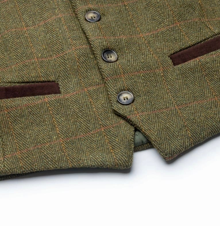 Vesti Herra Tweed Green/Dark Sage Central Iceland