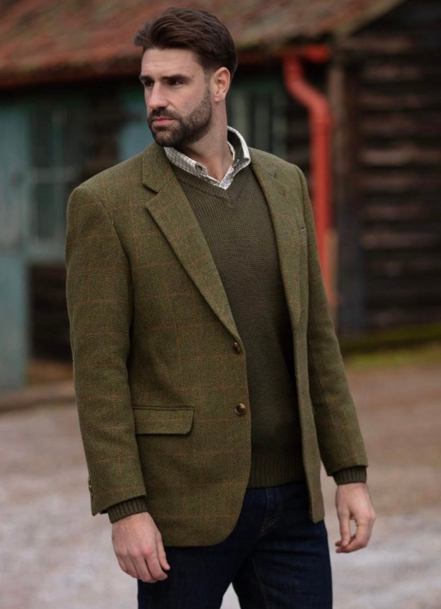 Blazer Walker and Hawkes Men´s Derby Tweed Green Central Iceland