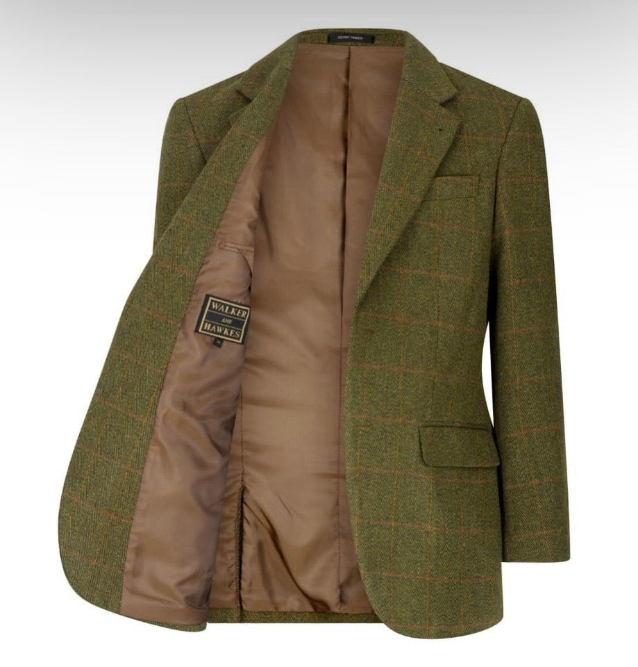 Blazer Walker and Hawkes Men´s Derby Tweed Green Central Iceland