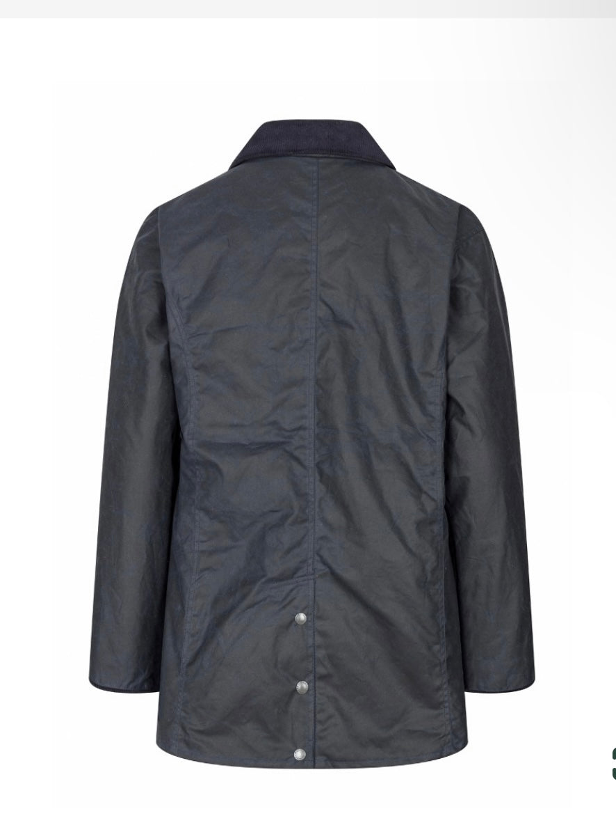 Wax Jakki Victoria Navy. Walker and Hawkes Jacket Color