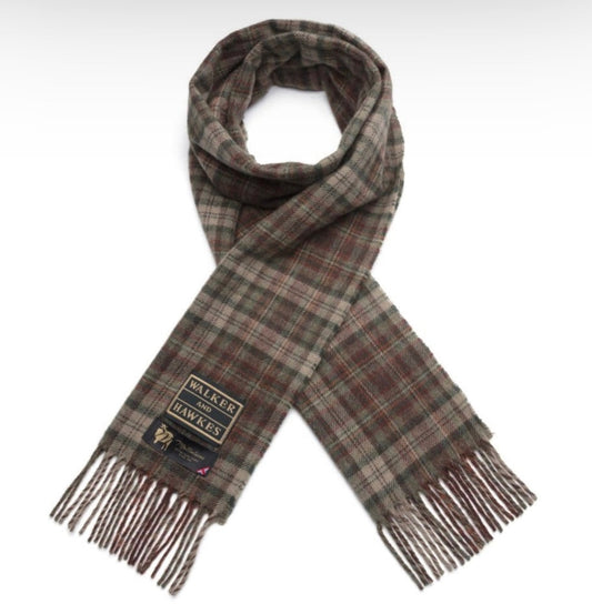 Trefill Walker&Hawkes Lambswool Timber Tartan Central Iceland