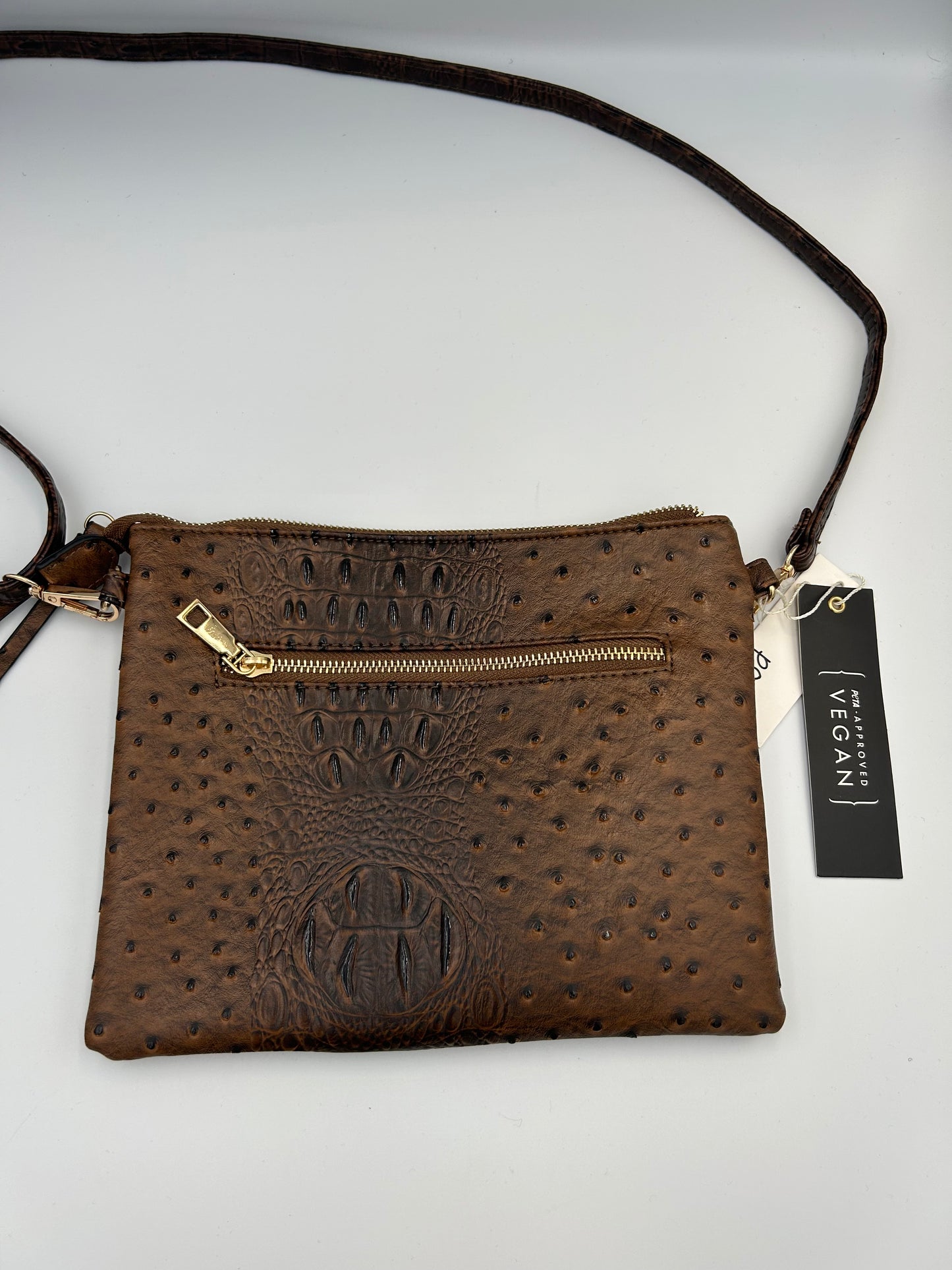 Brún crossbody taska