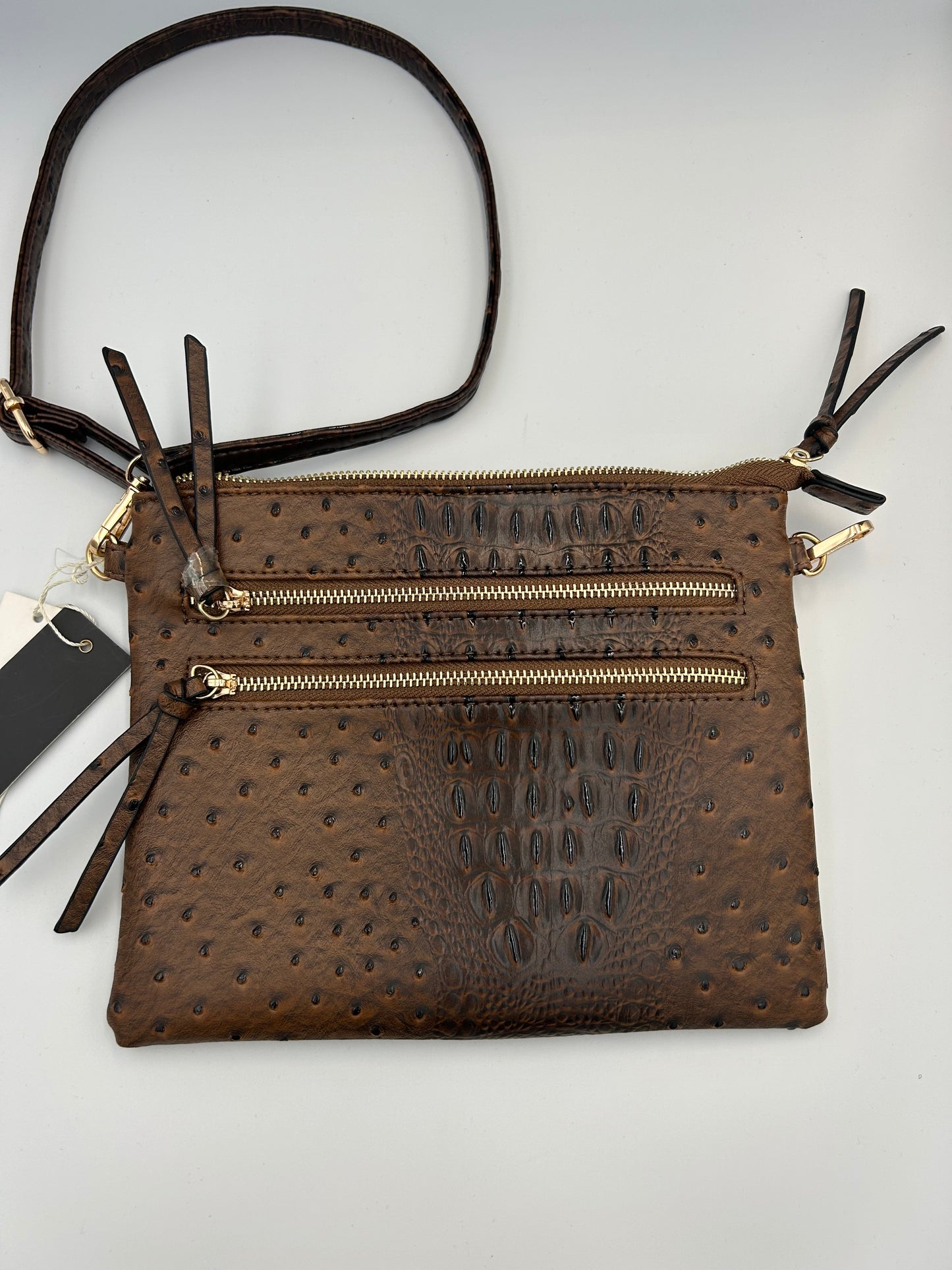 Brún crossbody taska