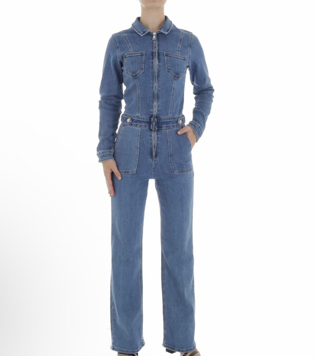 Damen Jumpsuit Milli Blár