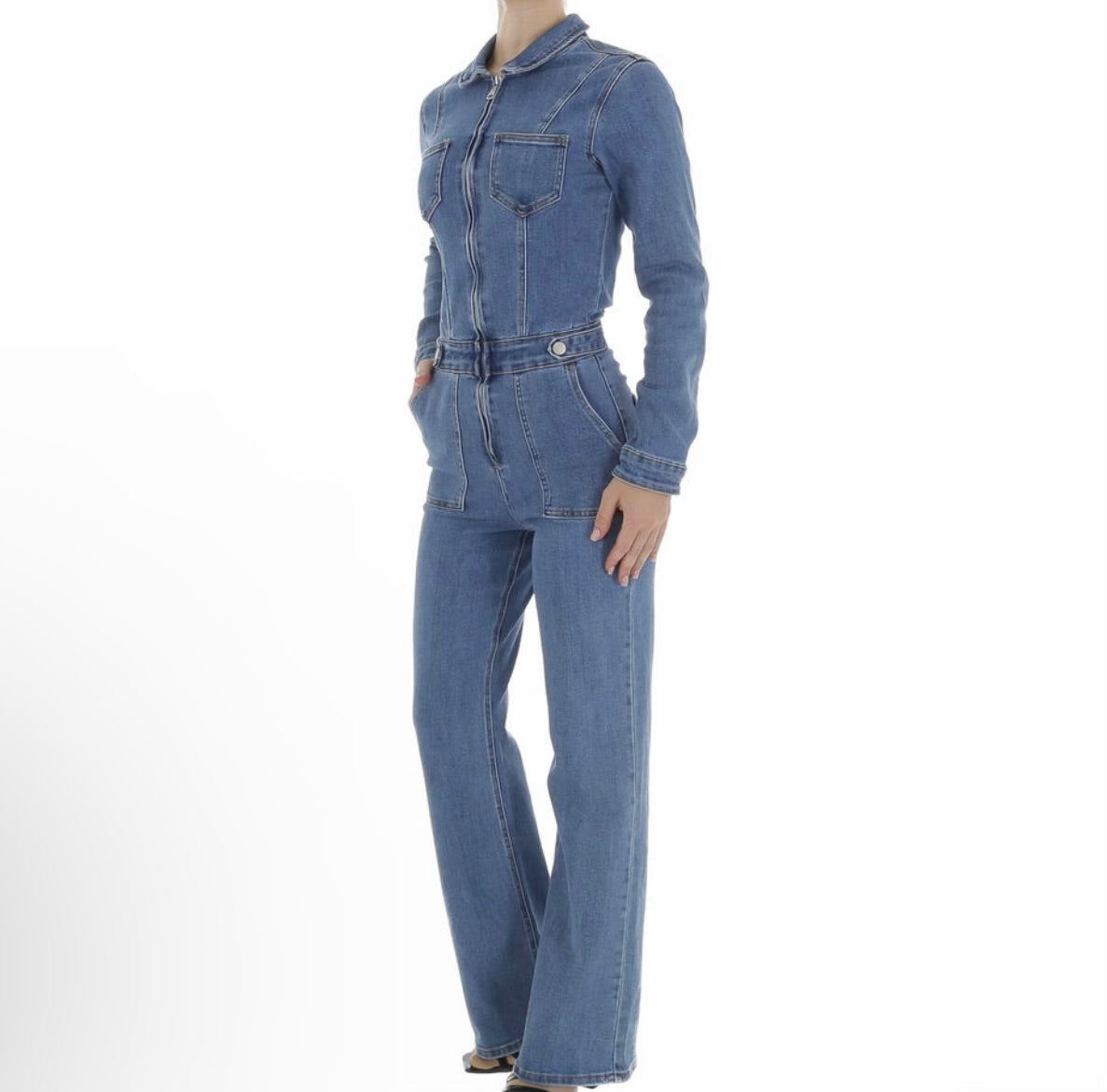 Damen Jumpsuit Milli Blár