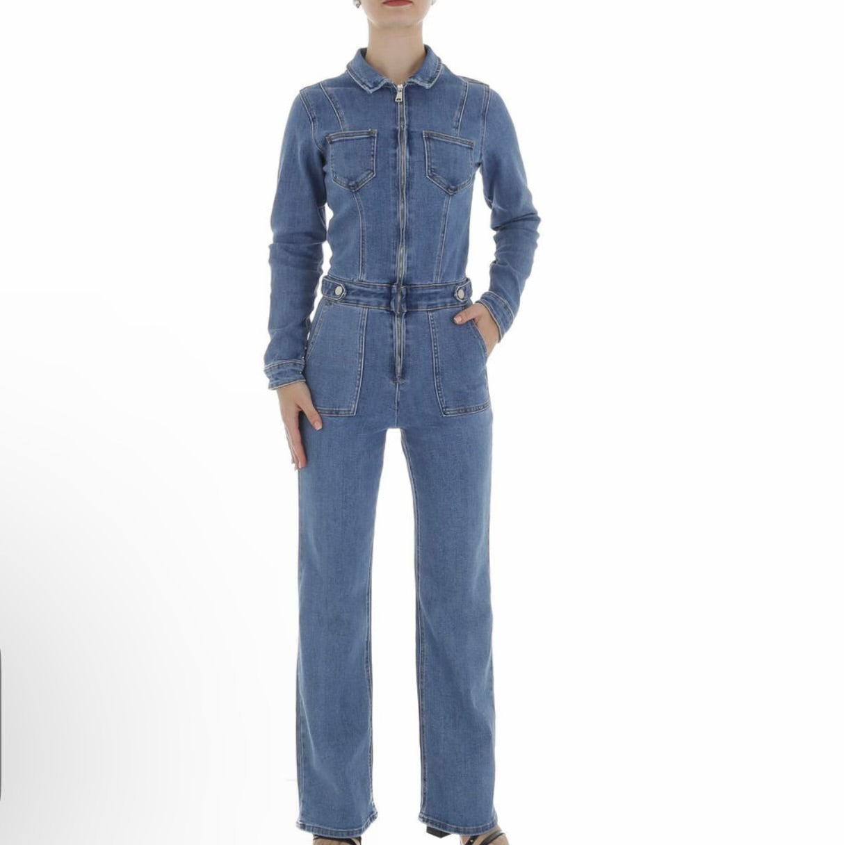 Damen Jumpsuit Milli Blár