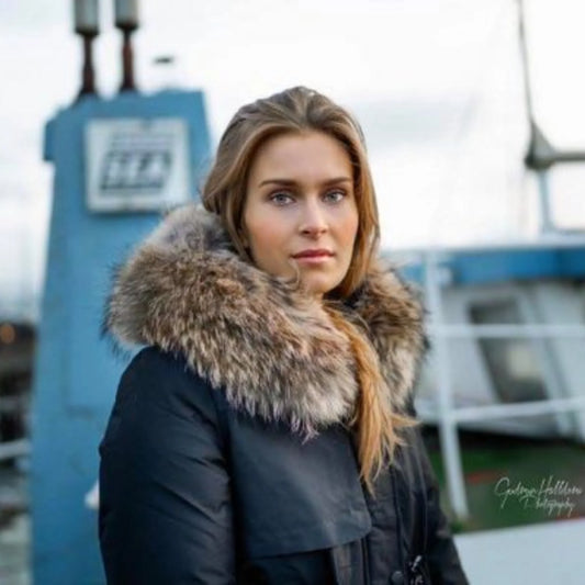 Akureyri Parka - Þvottabjörn - Ekta feldur