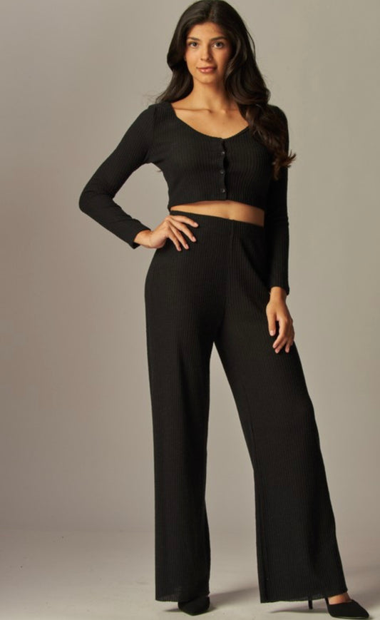 Melange Two-Pieces Black