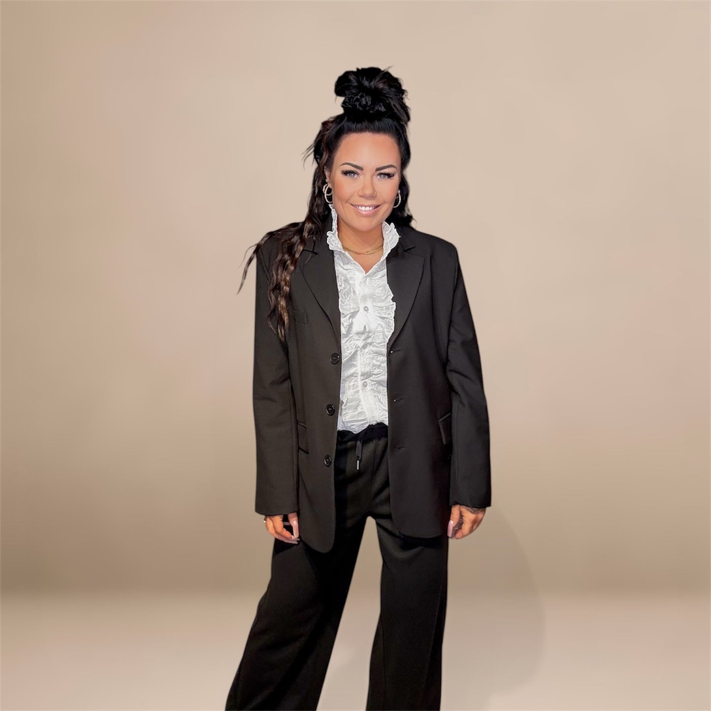 Skyrta Susie Flöff white