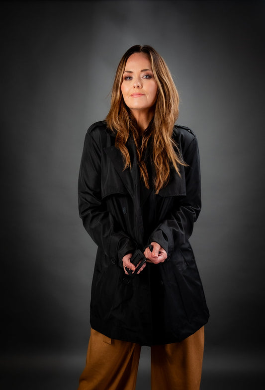 Beatriz Rykfrakki  Black
