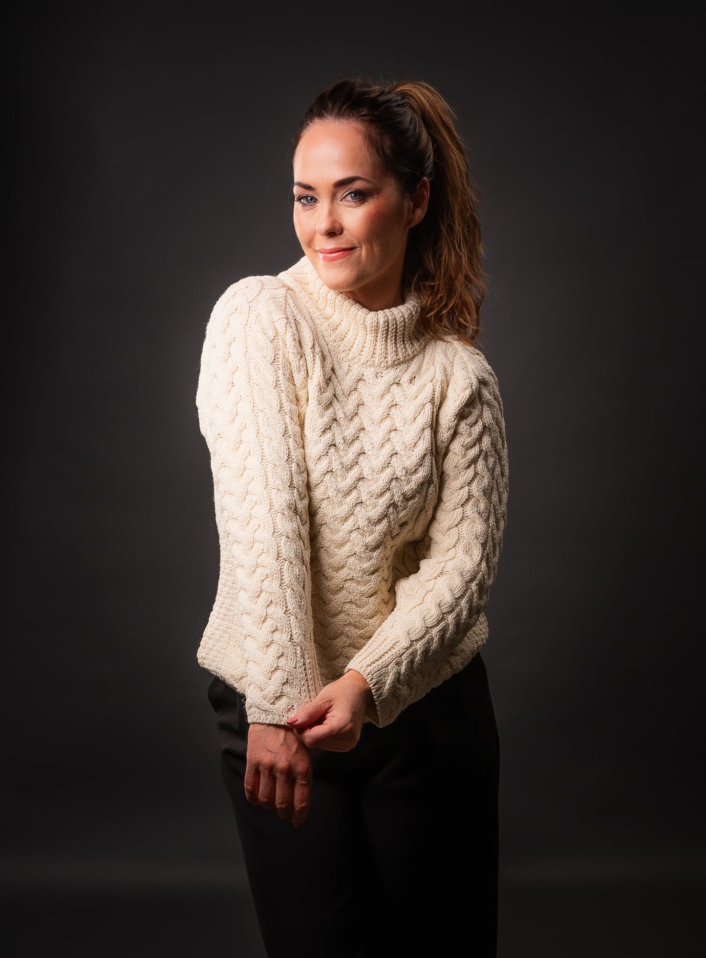 Peysa Ladies Merino Wool Arrington Pearl