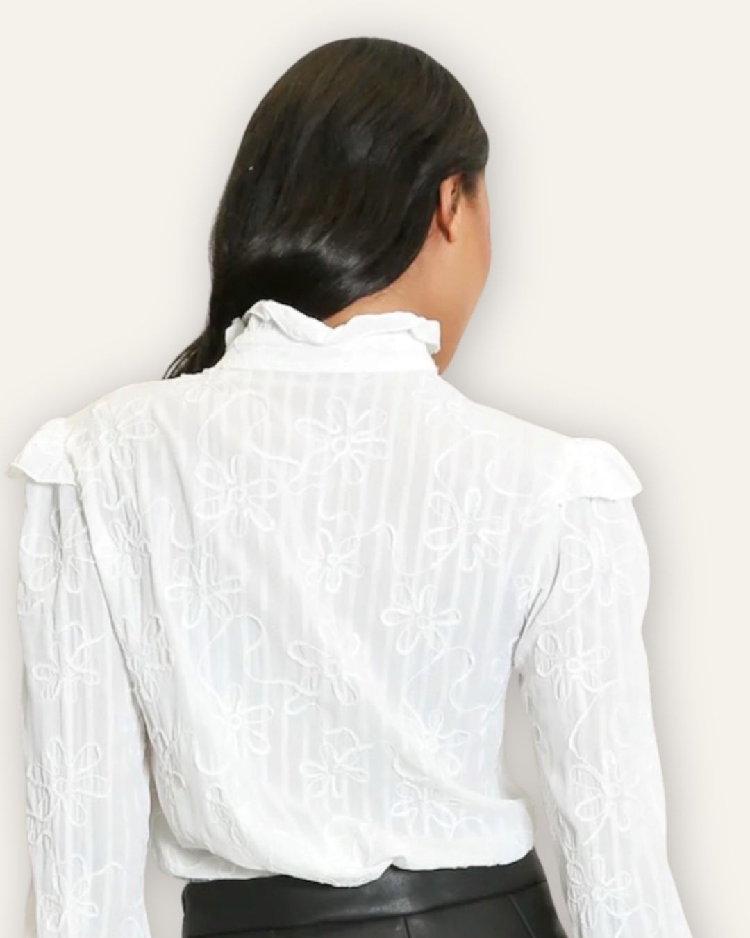 Skyrta Susie Flöff white