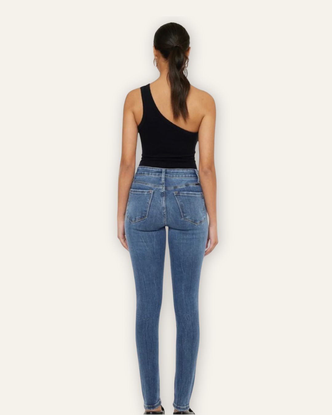 Gallabuxur KC 7085 Ljósar High Waist Central Iceland