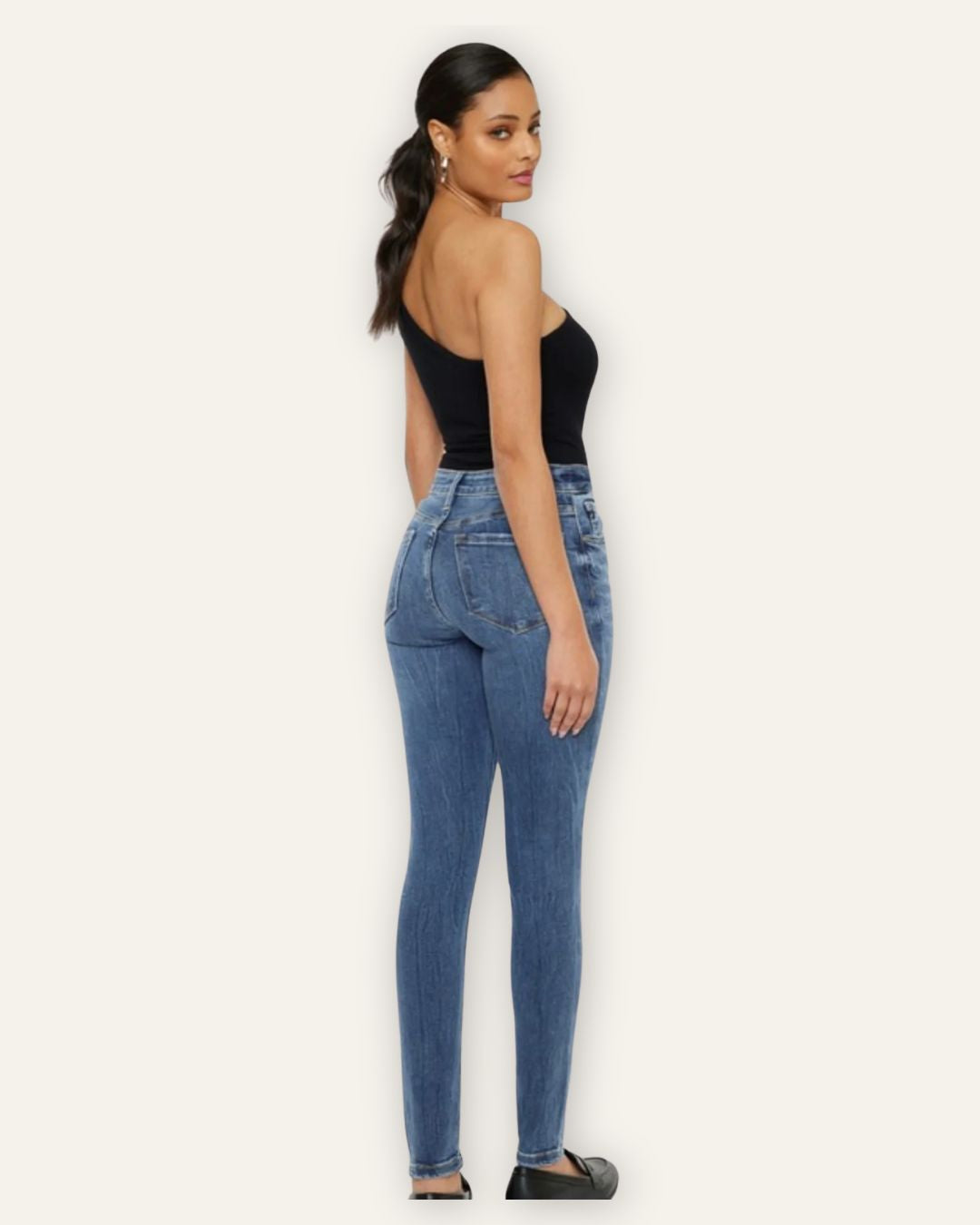 Gallabuxur KC 7085 Ljósar High Waist Central Iceland