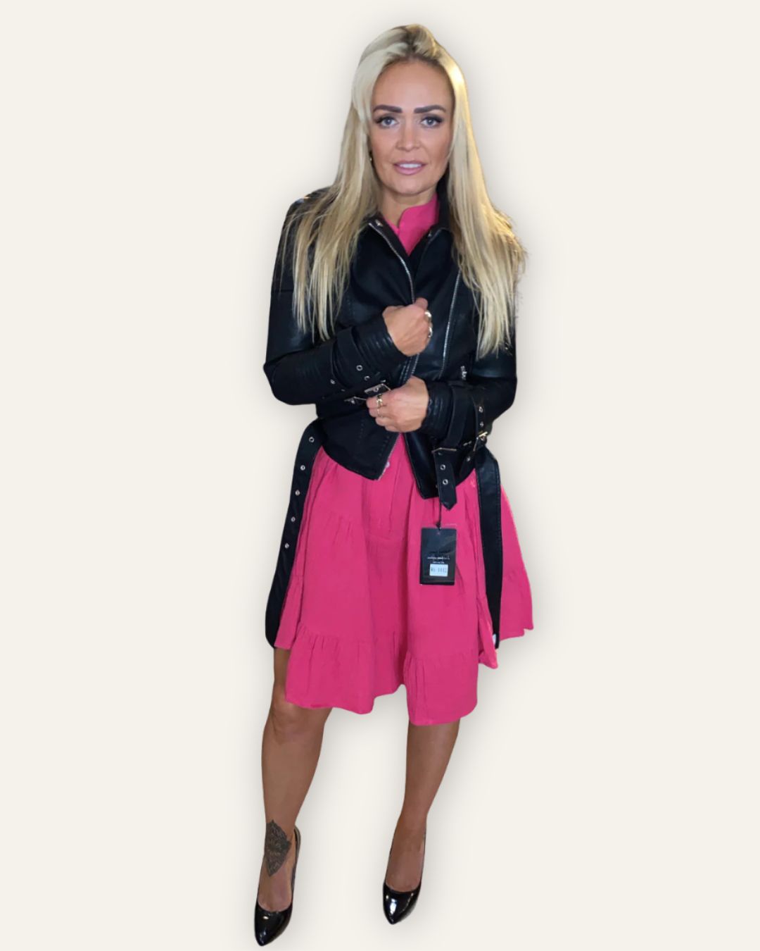 Leðurjakki svartur WS-1012