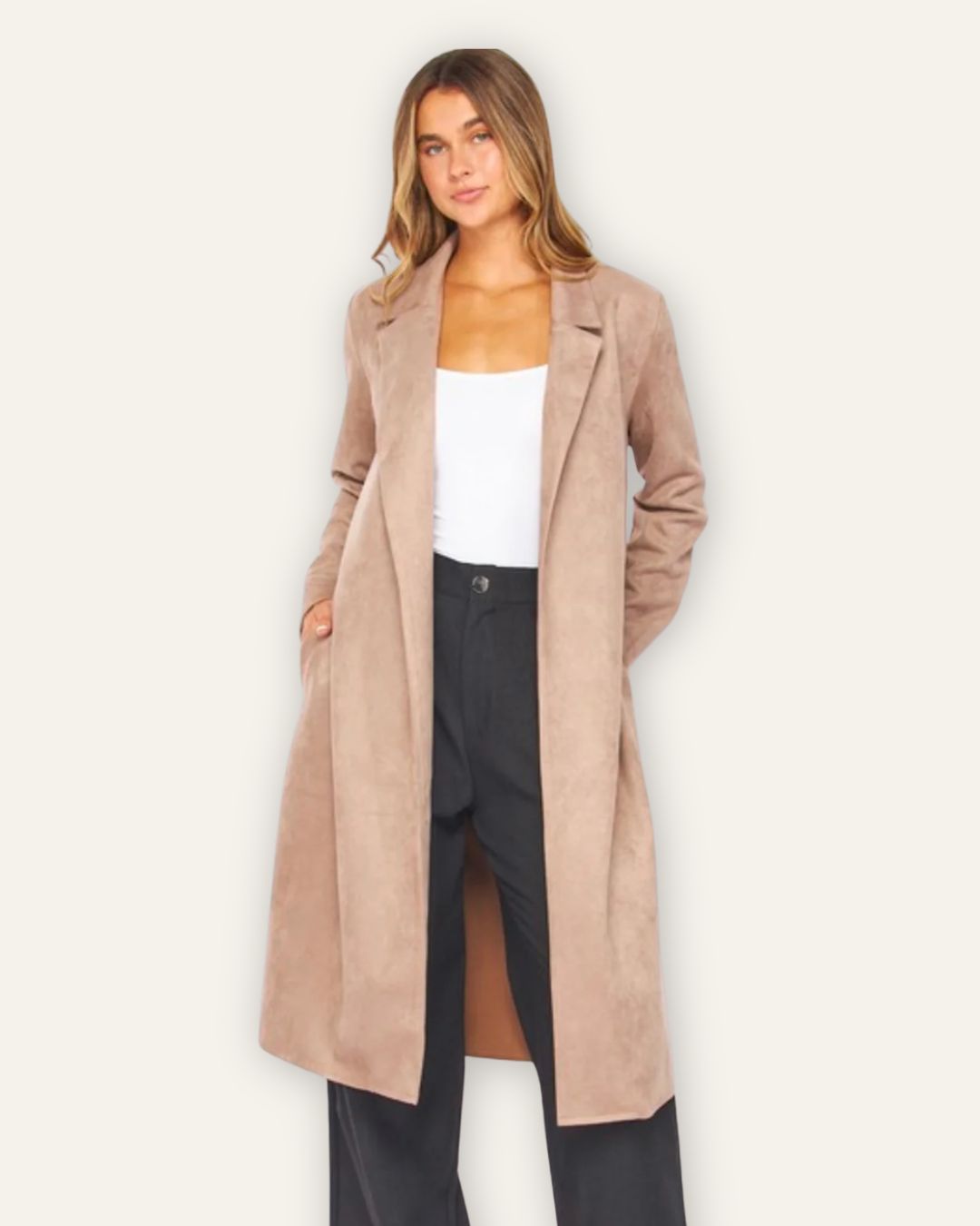 Vegan Suede Trenchcoat Coco Central Iceland