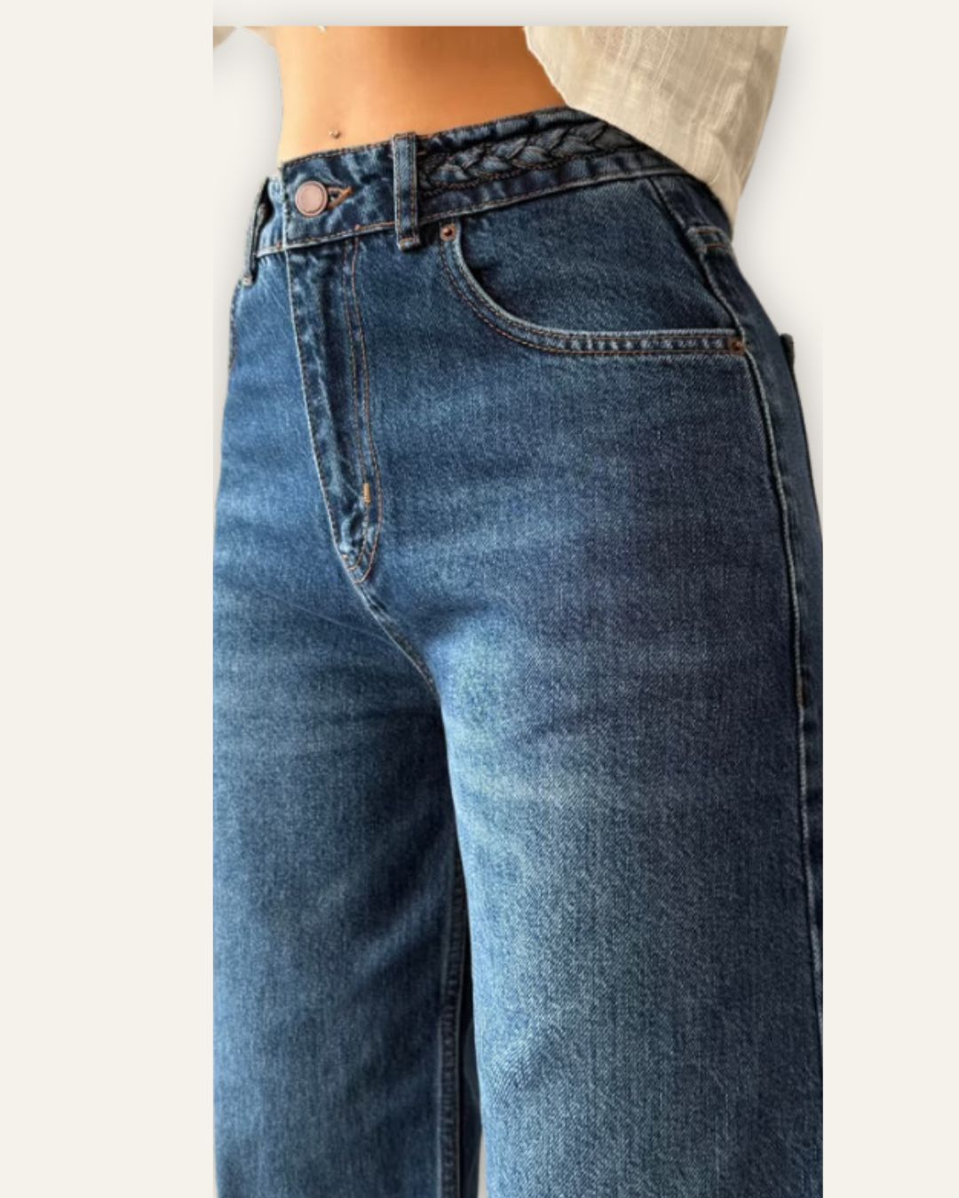 Veronica Jeans ￼Blue 7637 Central Iceland