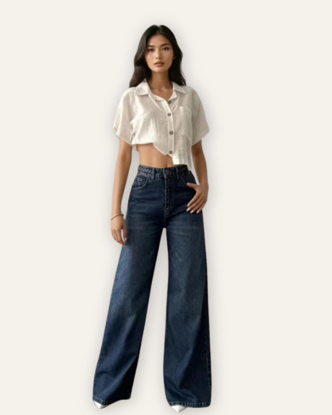 Veronica Jeans ￼Blue 7637 Central Iceland