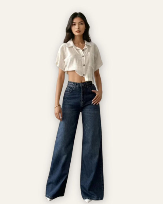 Veronica Jeans ￼Blue 7637 Central Iceland
